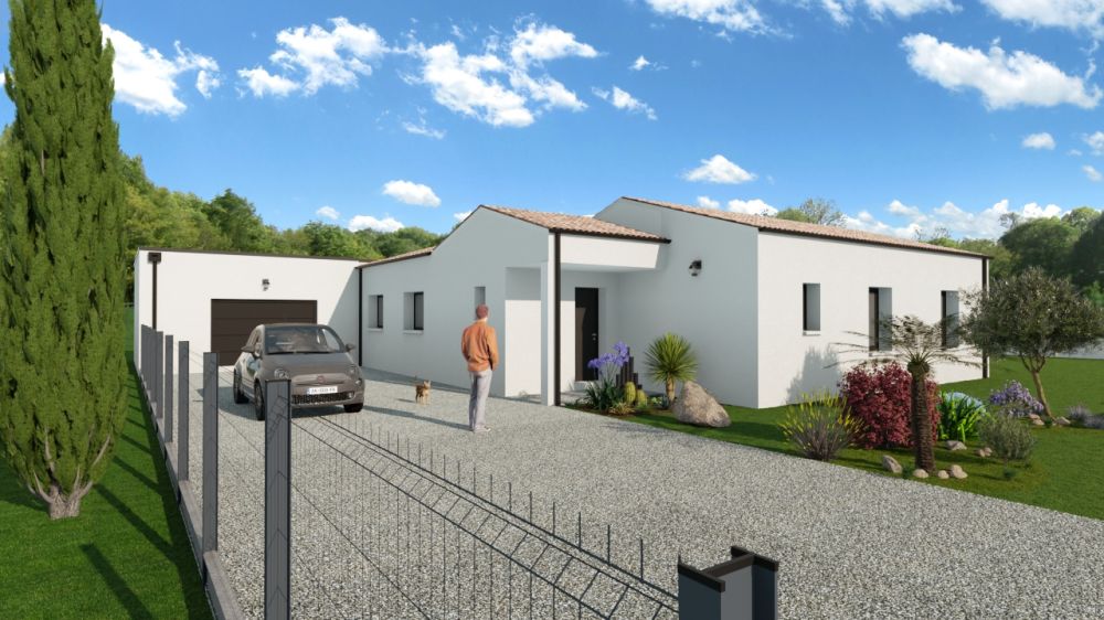 Vente terrain + maison Saint-Froult Charente-Maritime