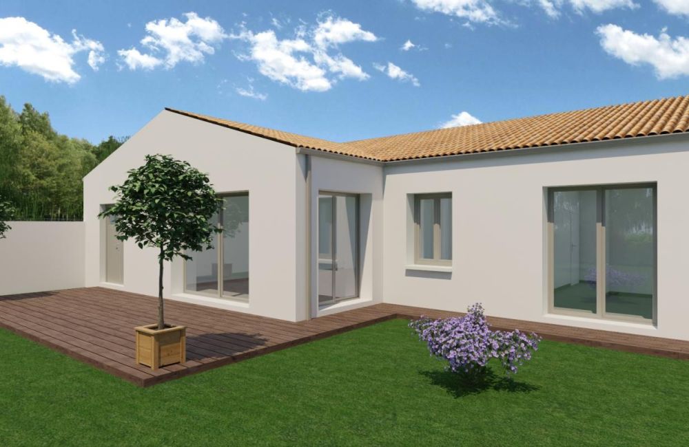 Vente terrain + maison BALLON Charente-Maritime