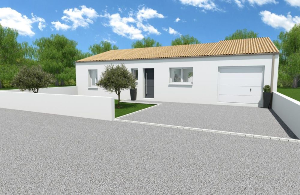 Vente terrain + maison BALLON Charente-Maritime