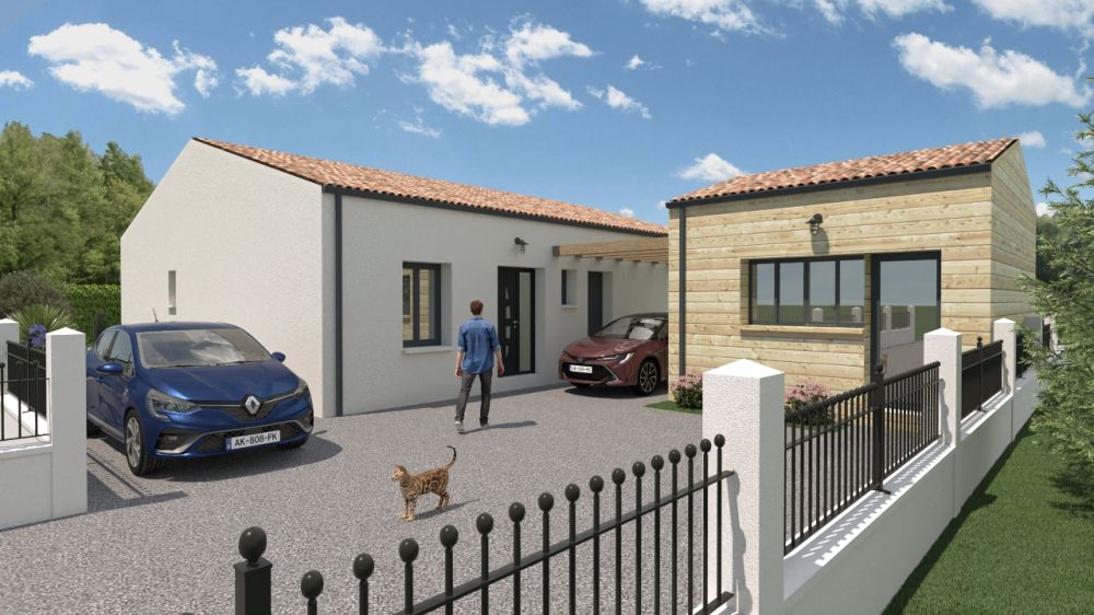 Vente terrain + maison Pont-l'Abbé-d'Arnoult Charente-Maritime