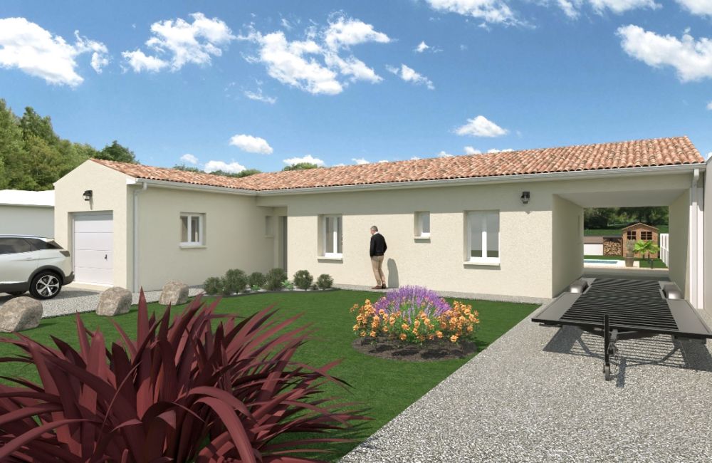 Vente terrain + maison Lussant Charente-Maritime