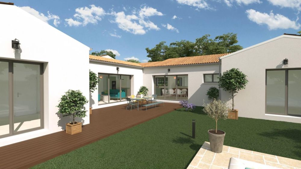 Vente terrain + maison SAINT ROGATIEN Charente-Maritime