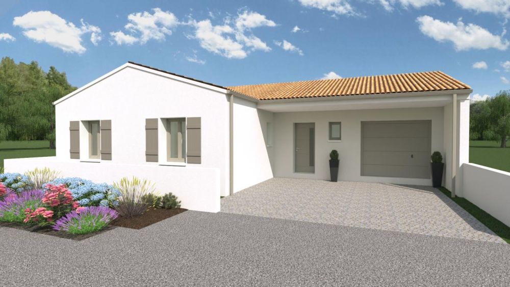 Vente terrain + maison FORGES Charente-Maritime