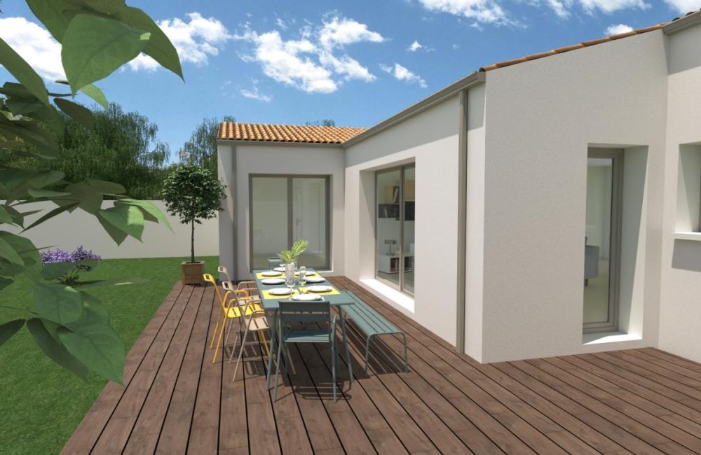 Vente terrain + maison La Jarn Charente-Maritime