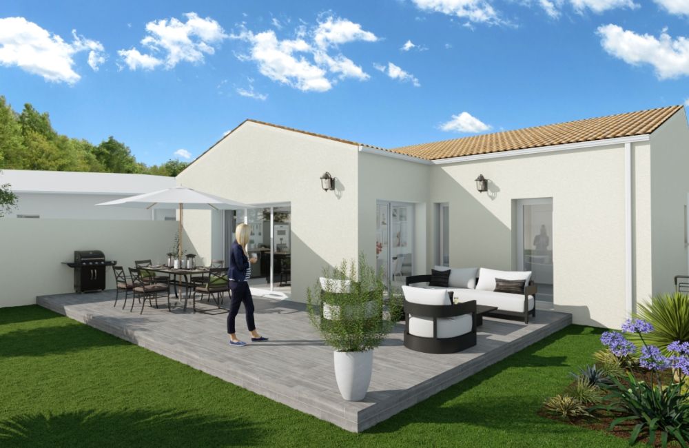 Vente terrain + maison Puyravault Charente-Maritime